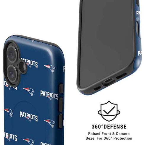 NFL New England Patriots Blitz Series iPhone 16 Plus Magsafe Impact Case